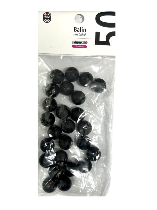 BALIN TRAUMATICO GOMA calibre 0.50 MARCA TEC